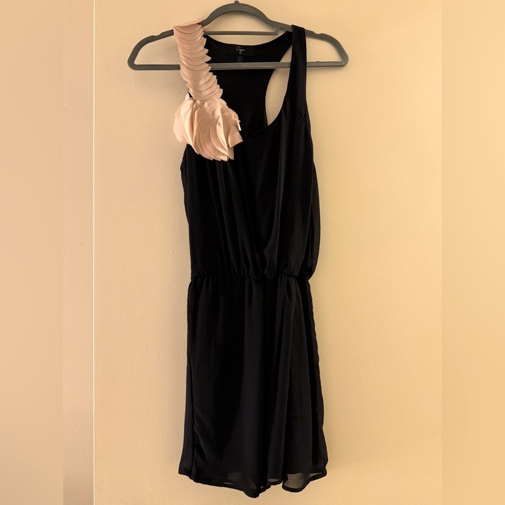 Racer back dress with petals